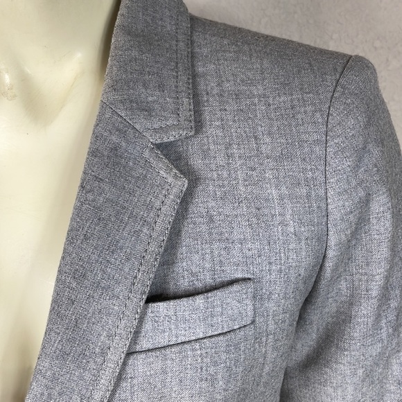 J Crew Schoolboy Blazer in Light Gray Wool Preppy Light Academia Sz 2 - Picture 6 of 14
